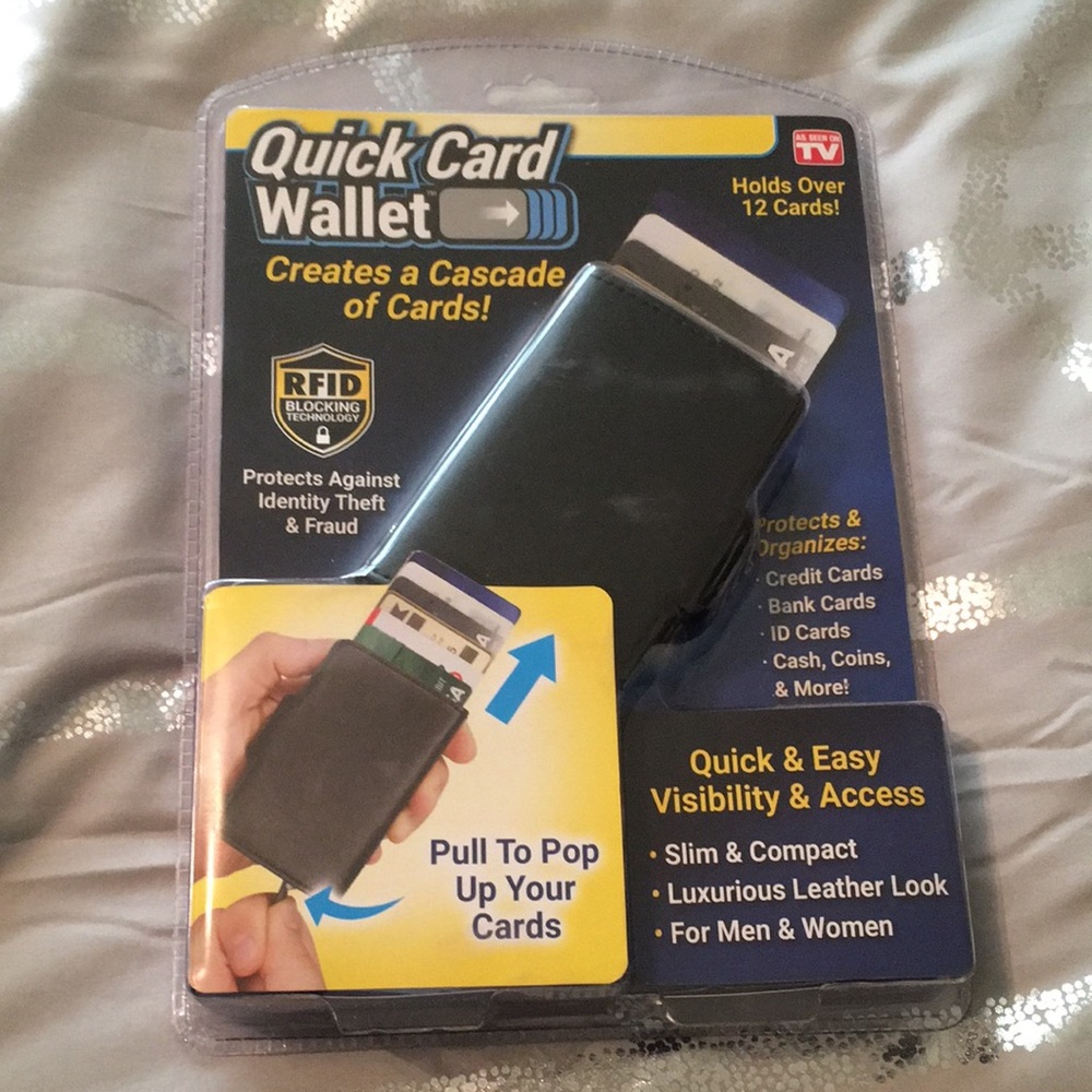 Quick Card Wallet for men or women